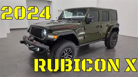 2024 JEEP WRANGLER RUBICON X 4 DOOR SARGE GREEN FULL 4K WALKAROUND