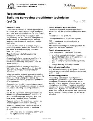 Fillable Online Commerce Wa Gov Registration Building Surveying