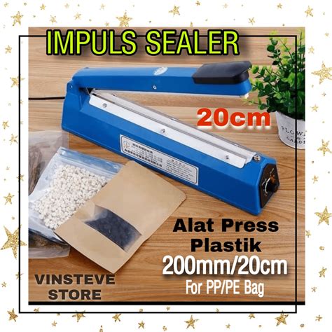 Jual Alat Press Plastik Impulse Sealer Mm Cm Shopee Indonesia