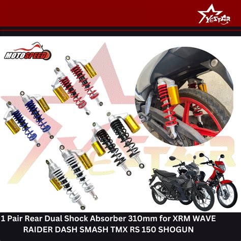 1 Pair Rear Dual Shock Absorber 310mm For XRM WAVE RAIDER DASH SMASH