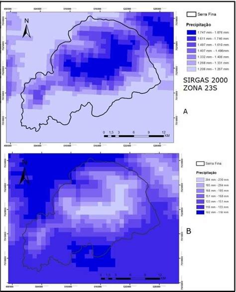 Climatologia Das Chuvas 1971 2000 Na Serra Fina E Entorno A