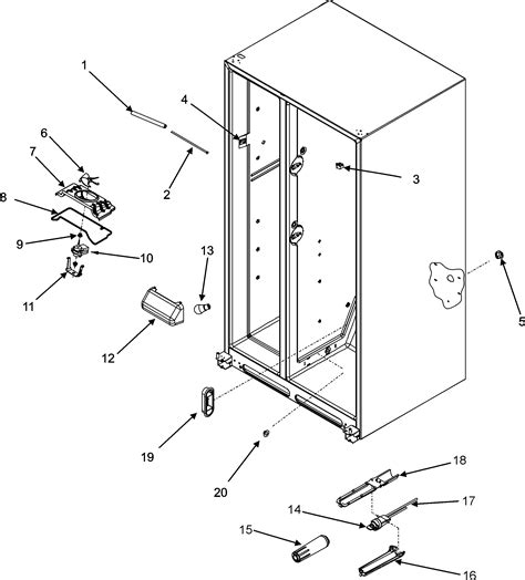 Refrigerators Parts Maytag Refrigerator Parts Diagram