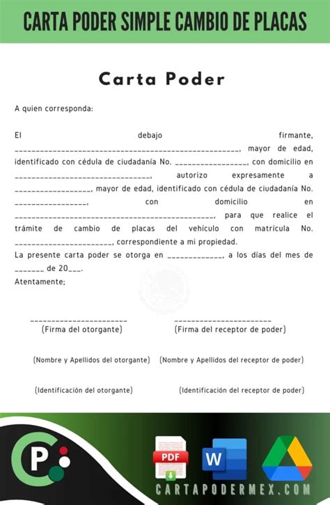 Carta para Trámites Vehiculares en Tamaulipas Guia 2024