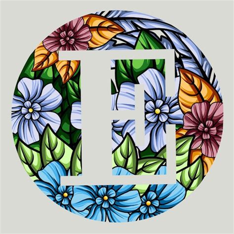 Premium Vector Floral Monogram Alphabet Illustration Vector Design