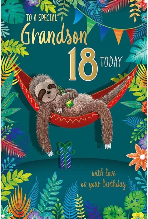 Carte Blanche Special Grandson 18th Milestone Birthday Card Age 18