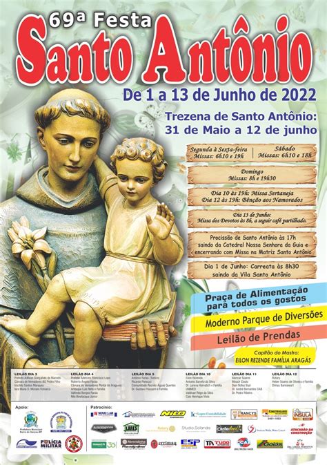 Apoio Da Prefeitura A Tradicional Festa De Santo Ant Nio Chega A