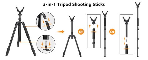 Trakiom Shooting Stick Tripod For Hunting Monopod Shooting