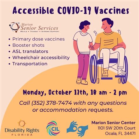 Join us for our Accessible COVID-19 Vaccine Clinic! | Center for ...