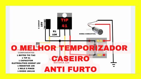 Anti Furto Caseiro Bloqueador Para Carro E Moto Alarme Youtube