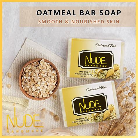 Nude Handmade Essentials Oatmeal Bar Soap G Shopee Philippines