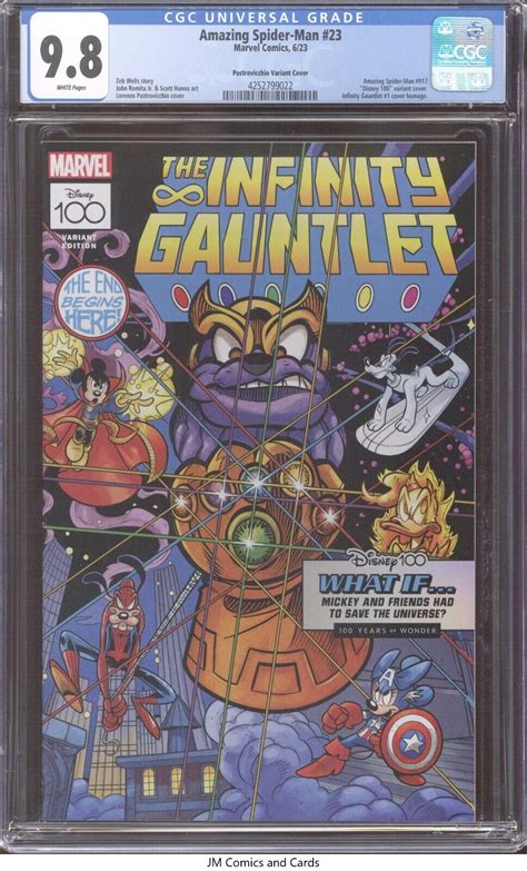 Amazing Spiderman Cgc Disney Infinity Gauntlet Cov