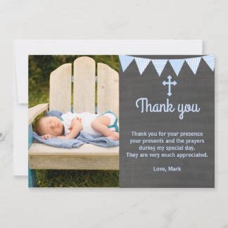 Baptism Thank You Cards - Greeting & Photo Cards | Zazzle