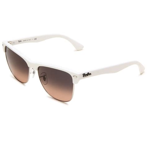 Ray Ban Women S Clubmaster Matte White Wayfarer Sunglasses Free