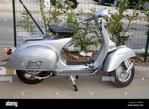 Old Vespa Sprint Piaggio Parked On The Road Stock Photo Alamy