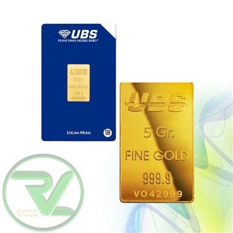 Jual Rvl Gold Logam Mulia Ubs Lm 5gr 5 Gram Shopee Indonesia