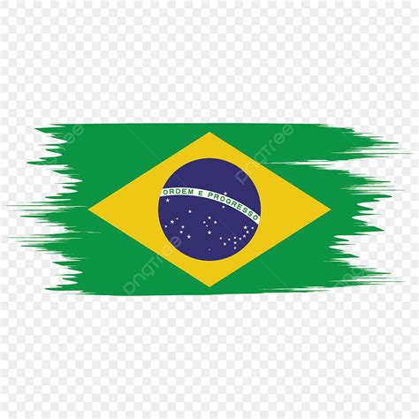 Efeito Pincel Da Bandeira Nacional Do Brasil Png Brasil Brasil