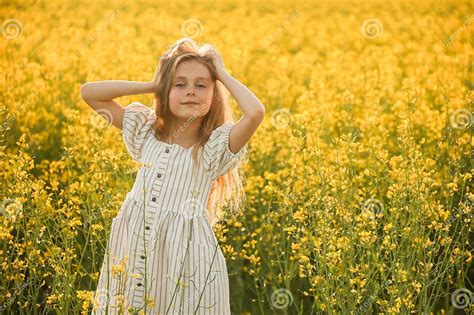 Portrait of a Pretty Smiling Little Child Girl in Dress, Stock Image ...