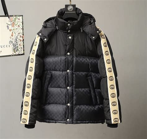 Gucci Gg Jacquard Nylon Padded Coat Billionairemart