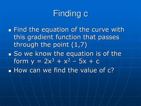 Starter Find The Gradient Function For Each Of The Following Ppt