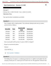 Quiz Submissions Session Hw Mgmt Financial Decision