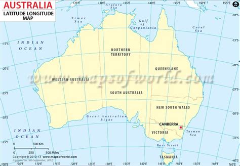 Australia Latitude And Longitude Map Lat Long Map Of Australia Latitude And Longitude Map ...