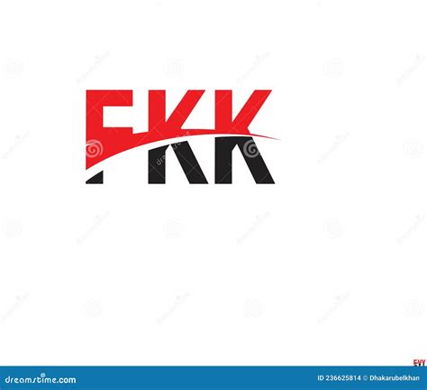 Fkk Letter Initial Logo Design Vector Illustration Stock Vector