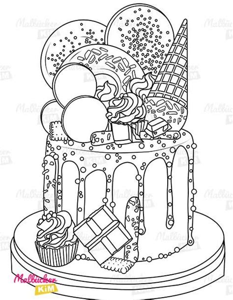 S E Desserts Malbuch F R Kinder Und Erwachsene Mit S En Keksen