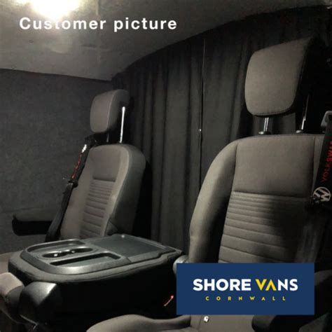 Vw Transporter T5 T51 T6 Cab Divider Blackout Curtain Black Ebay