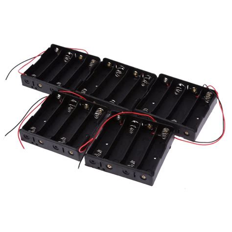 Alloyseed 5pcs Plastic Power Bank Diy Battery Holder Storage Box Case