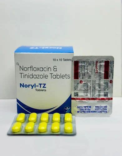 Norfloxacin And Tinidazole Tablets At Rs Stripe Norfloxacin