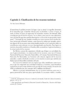 Capítulo 2 Clasificación de los recursos turísticos cap 237 tulo 2