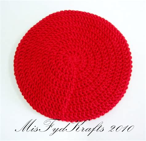 Misfydkrafts Brown Painters Cap And Red Beret Beanie