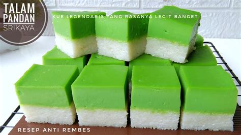 RESEP KUE TALAM SRIKAYA PANDAN SERIMUKA LEGIT BANGET BIKINYA MUDAH