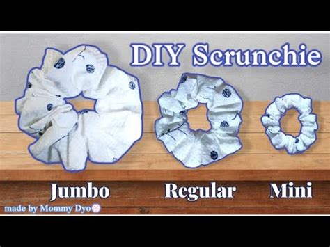 How To Make Scrunchies Different Sizes Diy Tutorial Methods Sewing