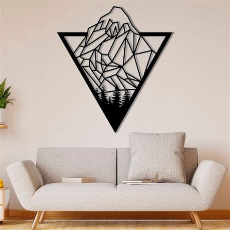 Lasercut Leaf Wooden Metal Wall Decoration Vector Art SVG CDR Etsy