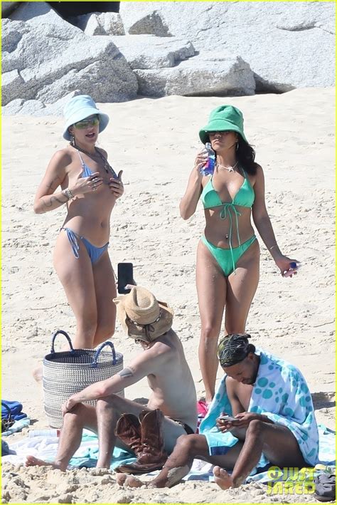 Vanessa Hudgens Rocks Mint Green Bikini On Vacation In Mexico Photos