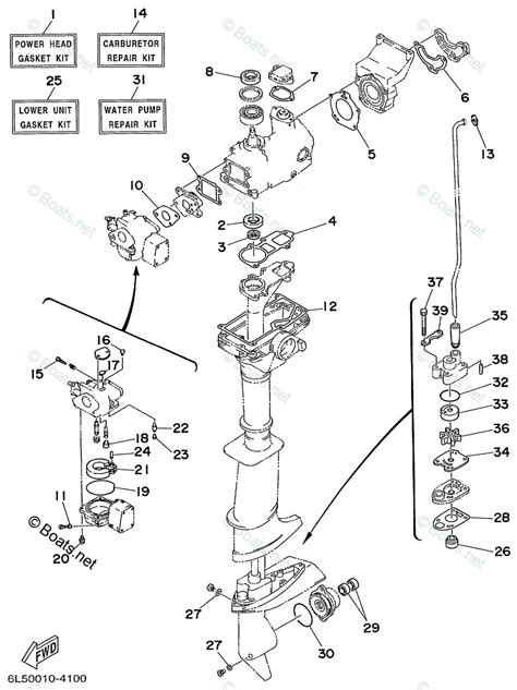 Yamaha Outboard 2000 Oem Parts Diagram For Repair Kit 1