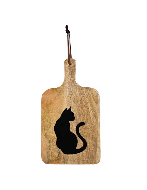 Planche D Couper Rectangulaire En Bois Cm Chat Snooky