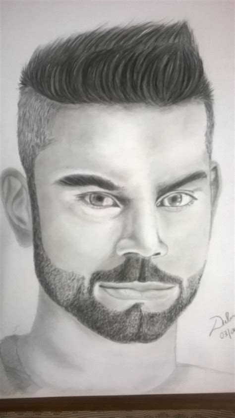 Virat Kohli Realistic Pencil Drawing Timelapse Pencil Sketch