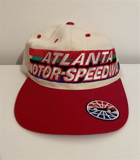 Vintage Atlanta Motor Speedway Rainbow Snapback Hat C Gem