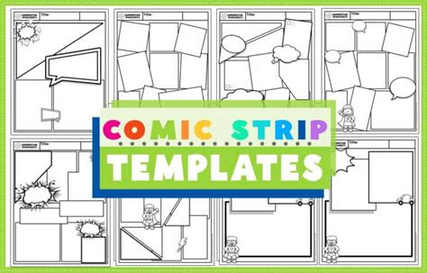 Comic Strip Template Superstar Worksheets