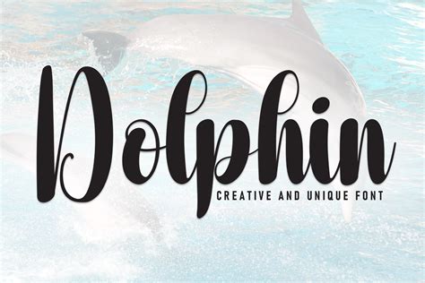 Dolphin Font By William Jhordy · Creative Fabrica