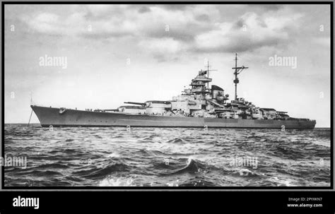 Tirpitz Battleship Ww Nazi Germany Kriegsmarine The Second Of Two