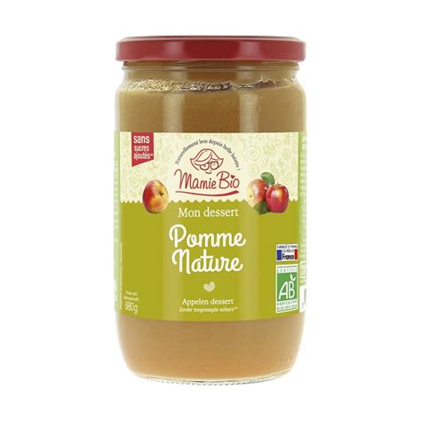 Puree Pomme France G Bio Entreamis Bio