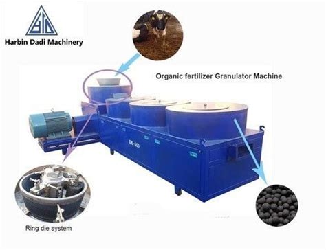 Round Granules Cow Dung Organic Fertilizer Granulation Machine Capacity