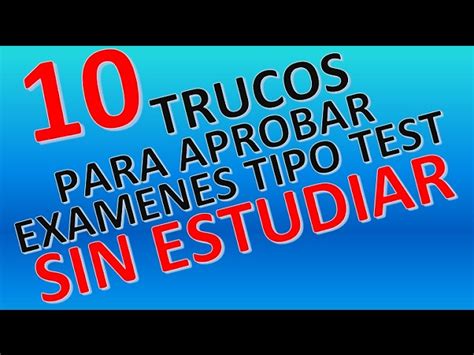 S Ntesis De Art Culos Como Aprobar Un Examen Tipo Test Actualizado