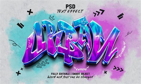 Premium Psd Urban Graffiti Editable Text Effect