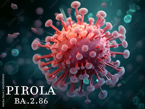 Ba Pirola Coronavirus New Variant Background Design With Virus