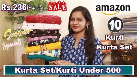 Huge Amazon Kurta Set Kurti Haul Under Amazon Summer Kurti Haul