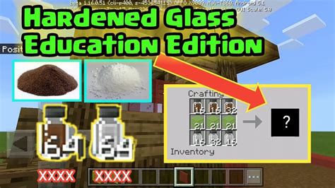 Hardened Glass In Minecraft Education Edition Youtube